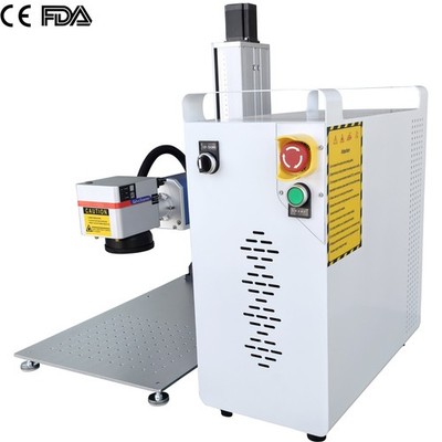 Raycus 100W Desktop Laser Marker Brass Ornament Ring Etching EzCad2 FEDEX CE