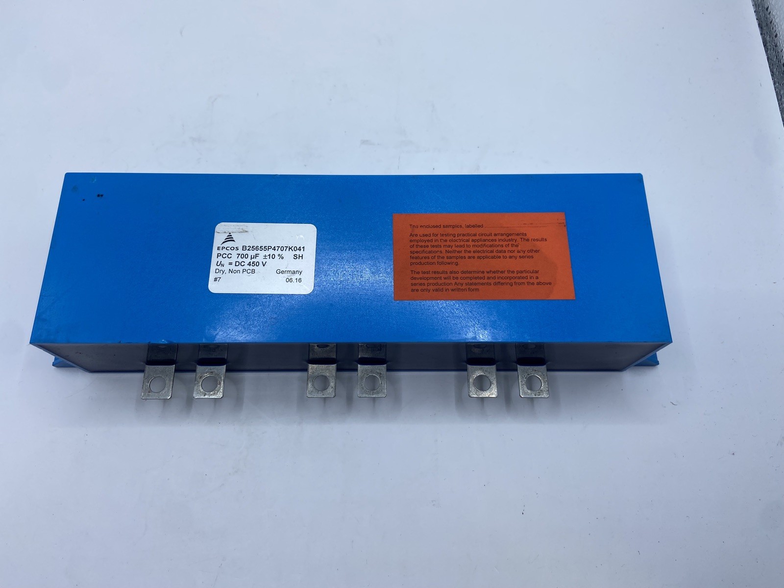 **LOT OF 4**  Epcos B25655P4707K041 Film Capacitor PCC 700 uF DC 450V