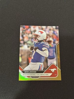 Kevin Jennings SMU Mustangs 2025-26 Bowman U NOW Football #38 Gold Foil /50