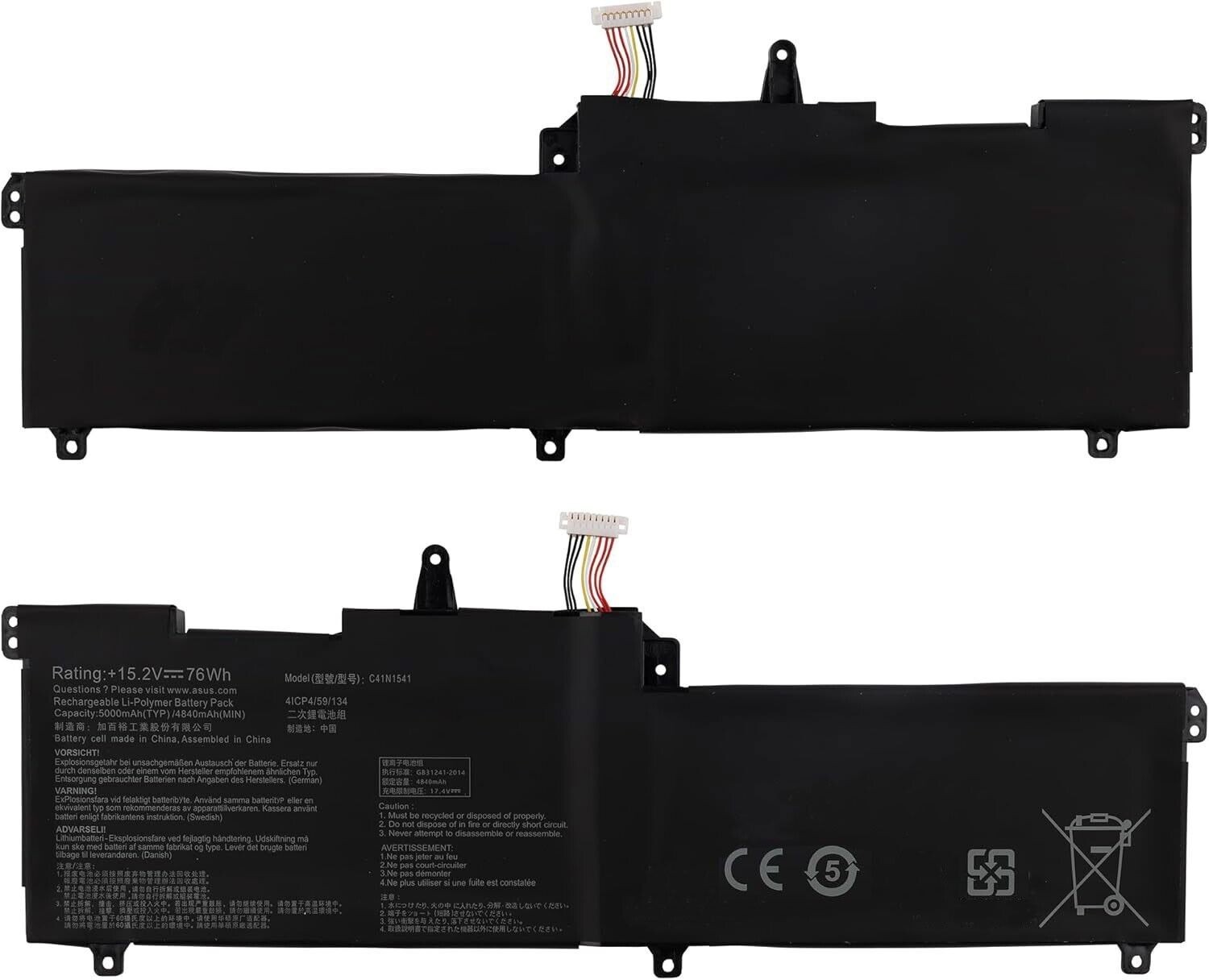 Batterie C41N1541 Haute Densité pour ASUS ROG Strix GL702ZC avec Protection Thermique