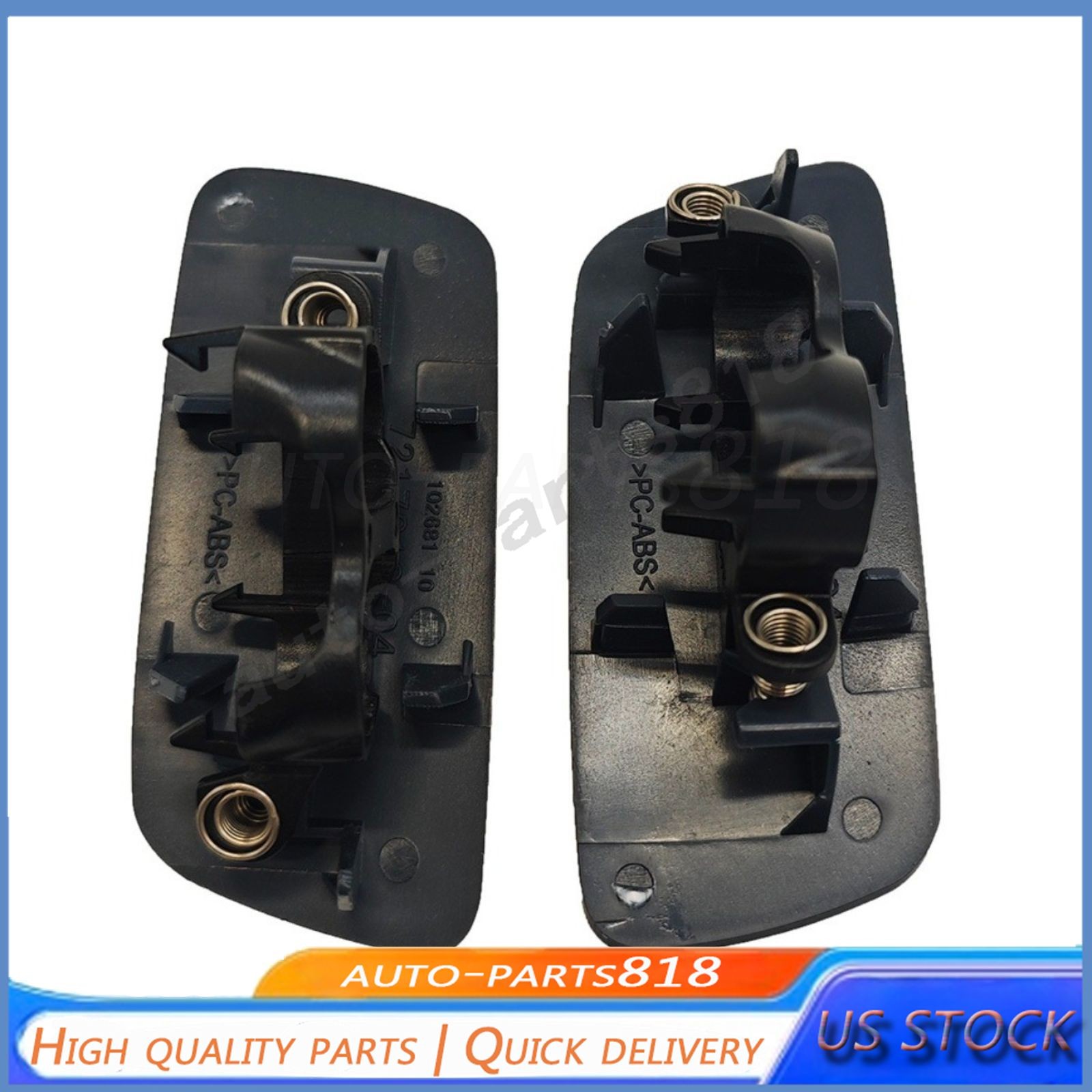 2Pcs Headlight Washer Jet Cover For 10-18 Rolls-Royce Ghost Front Driver Pass
