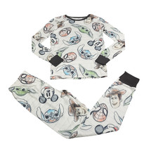 Disney 100 Boys Girls Matching Family Pajama Set Top Pants Printed Size 12