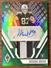 2023 Panini Michael Mayer RPA #'d /25 Green Rookie 2 Color Patch Auto Phoenix RC