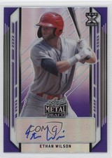 2021 Leaf Metal Draft Purple Rainbow 11/25 Ethan Wilson #BA-EW1 Auto 1fa0