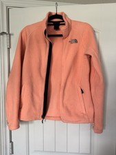 The North Face Neon Peach Full Zip Jacket Zipped Pockets Women's Size S