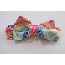Little Sleepies Pastel Chevron Bow Headband NB-3T