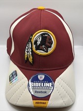 NFL Reebok Official Sideline Headwear Redskins Flex Curve Brim Cap Hat