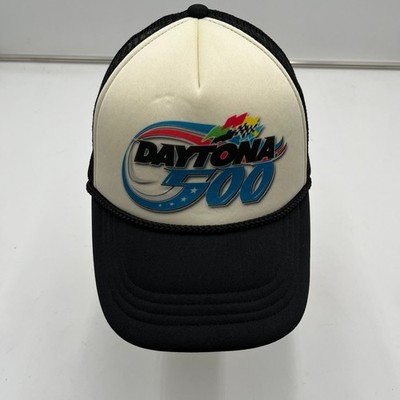 NASCAR Daytona 500 Trucker Hat Mesh Snapback Racing Black OSFM Cotton On