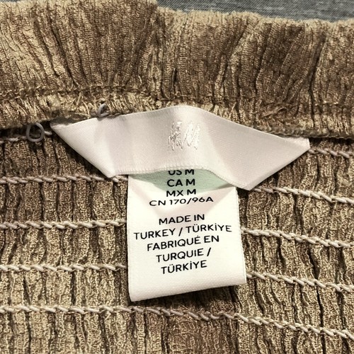 Abito H&M donna M smocked contadino minimalista hippie lounge look a strati chic beige - Foto 2 di 12