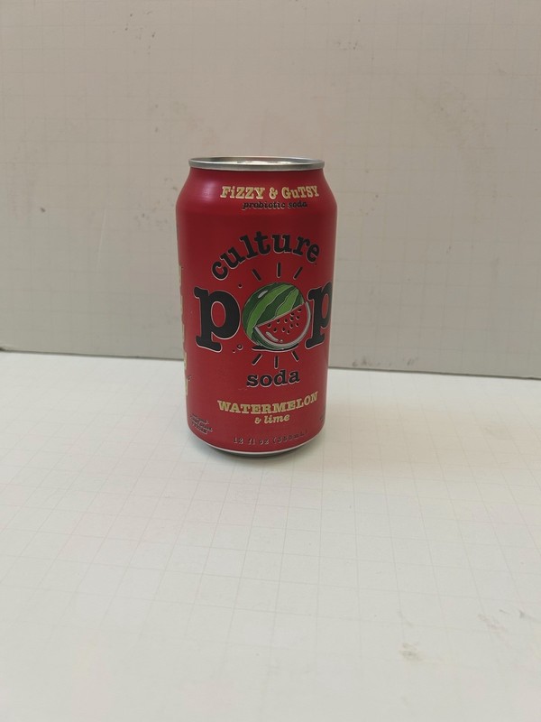 Pack Of 12 Cans Culture Pop Soda Watermelon, 12 fl oz  each- Free Shipping
