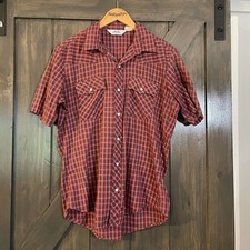 Vintage Dakota by Five Brother Snap Button Plaid Shirt Large