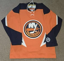 Vtg New York Islanders Koho Orange Alternate Third Jersey YOUTH L/XL