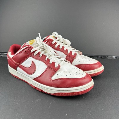 Nike Dunk Low Top Retro Men's Size 11  Gym Red White Training Shoes DD1391-602