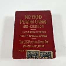 No 500 Playing Cards 11, 12 & Two 13 Spots, U.S. Playing Card Co. Cincinnati, OH