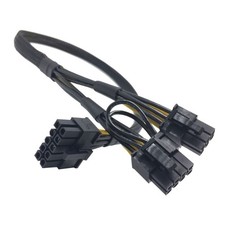 6pin to 8pin to 10pin  PCIe 50CM Extended Power Cable For GPU/ASIC Mining