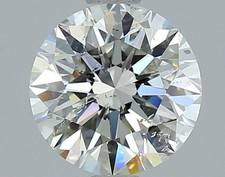 Cert. GIA 2 Carat Round Brilliant Natural Mined Diamond Loose I color I1 clarity
