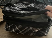 Thirty One Perfect Party Set Dual Thermal CASSEROLE CARRIER – Black White Plaid