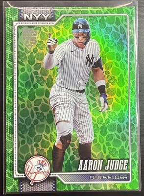 2026 Topps S1 Aaron Judge Holiday Easter Green Foil Parallel #1 New York Yankees