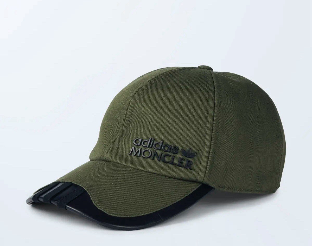 Adidas x Moncler Gabardine Baseball Cap / Hat 'Khaki Green' - Size