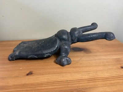 Antique Cast Iron Cricket-Form Boot Jack or Door Stop 10'' Long Toronto Canada