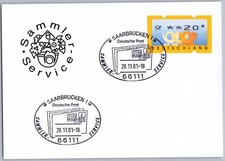 Sonderstempel Saarbrücken 2001 Sammler-Service Posthorn Briefe