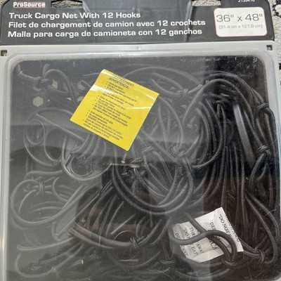 Pro Source Truck Cargo Net With 12 Hooks - 36'' x 48'' - Brand New