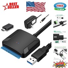 SATA to USB 3.0 Adapter - Universal Compatibility for HDD/SSD Backup Solutions
