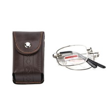 Unisex Fashion 150 Foldable Reading Glasses Presbyopia Glasses w/ Case kk