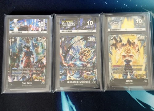 Dragon Ball Super Fusion World FS09 Starter Deck ACE Slabs lot x3