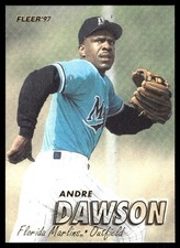 Andre Dawson 1997 Fleer #329 Florida Marlins MLB READ FREE SHIPPING AutographDen