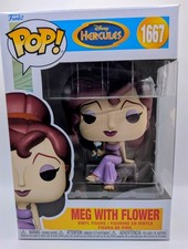 Funko Pop! Meg with Flower Disney Hercules Figure #1667 + Protector