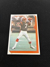 BOOMER ESIASON ROOKIE TOPPS STICKER NFL 1986 CINCINNATI BENGALS FOOTBALL CARD --. rookie card picture