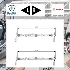 2x ORIGINAL® Bosch Bremsschlauch Vorne für Ford FOCUS II Turnier FOCUS II