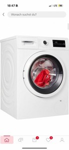 BOSCH Waschmaschine Serie 4 WAN28225 Frontlader 8kg Kapazität AquaStop