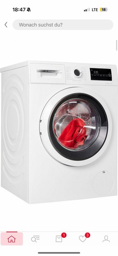 BOSCH Waschmaschine Serie 4 WAN28225 Frontlader 8kg Kapazität AquaStop