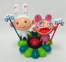 Mini Figure Kaikai Kiki & Flower/Brown "Murakami Takashi's SUPER FLAT MUSEUM