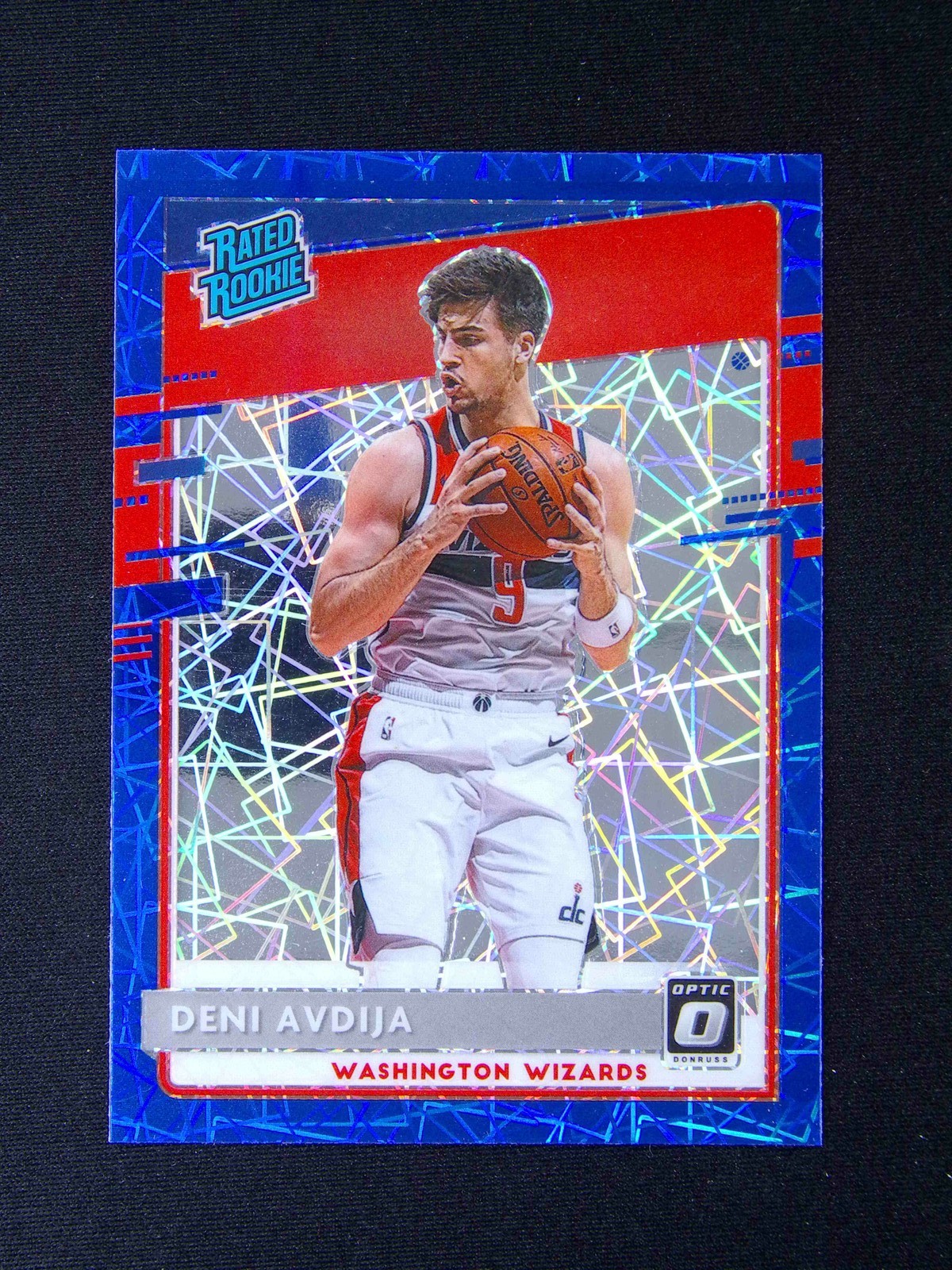 2020-21 Panini Donruss Optic Deni Avdija #159 RC Rated Rookie Blue Velocity