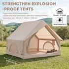 6.3㎡ Inflatable Cabin Tent Waterproof  Easy Blow Up Camping Tent for 4-6 Person