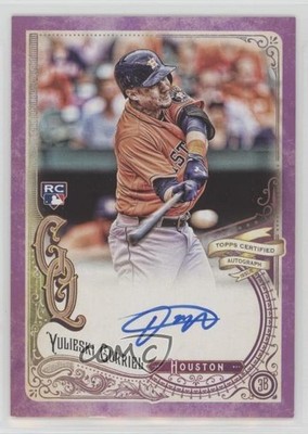2017 Topps Gypsy Queen Purple 43/150 Yuli Gurriel Yulieski Rookie Auto RC 0o5t