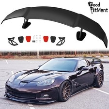 For Chevy Corvette C6 C5 C8 55 Rear Trunk Spoiler High Wing Gt Style Abs Glossy