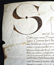 1479 Pope Sixtus IV Original Vellum Papal Bull - Petrus de Porta Cluniac Priory