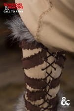 Dungeons Dragons Barbarian Greaves Hemp/Brown medieval fantasy costume