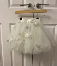 Monique Lhuillier for Pottery Barn Kids Ice White Tutu Skirt Age 3-6 Years