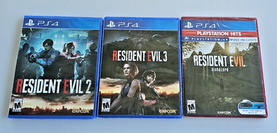 Resident Evil 2, 3, 7 Remake  Bundle (PS4) SEALED Ships Fast