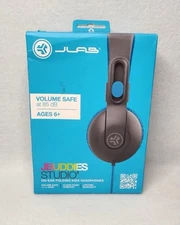 JBuddies Studio 2 Wired Kids Headphones - Gray/Blue