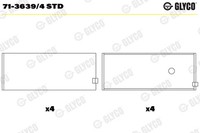 Glyco 71-3639/4 Std Pleuellager FüR Chevrolet Bedford Irmscher Holden Fso