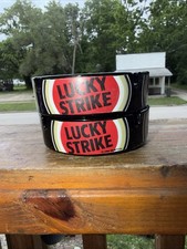 Juego de 2 nuevos ceniceros para cigarros/cigarrillos Lucky Strike vintage 1996 excelente vintage