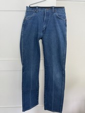 Vintage 80s Wrangler 13MWZ Jeans 31x34 Made in USA Blue Denim Straight Leg
