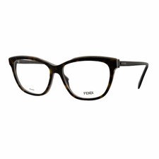 FENDI FF0251 Brown Women's Cat Eye Eyeglasses Frames 54mm 15mm 140mm-086-DEFECT