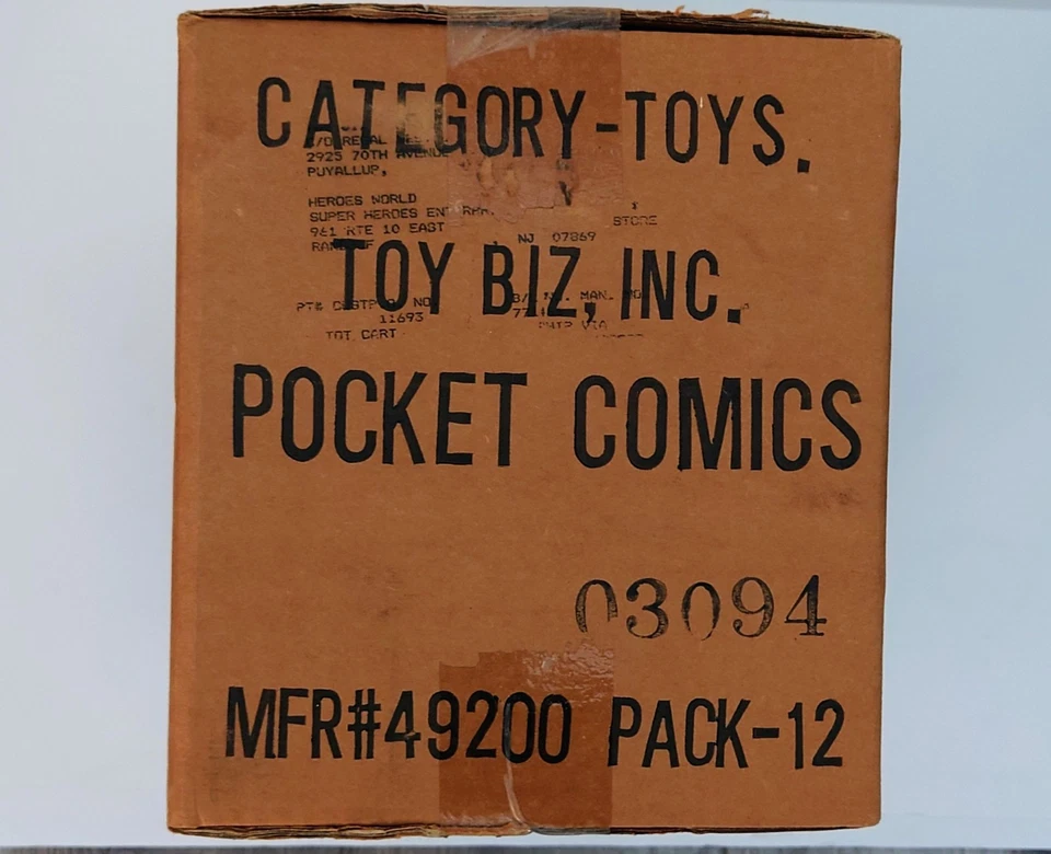 Sealed Toy Biz 1994 Marvel X-Men Pocket Comics Factory Case (#49200) – 12 Pack - Image 4 of 4